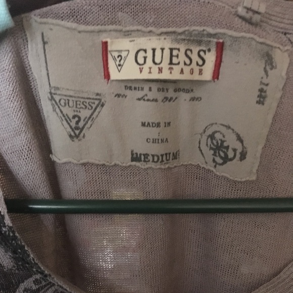 Men’s Guess Vintage Long Sleeve - Picture 4 of 4